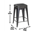 Hank 24" Backless Counter Stool