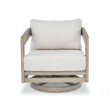 Harmonti 5 Pieces Aluminum Patio Swivel Lounge Chairs With Ottomans