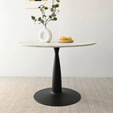 Harris 40" Faux Marble Top Round Pedestal Dining Table