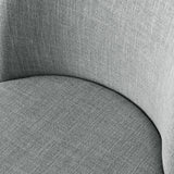 Havana Linen Upholstered Dining Chair with Solid Wood Legs (Set of 2)