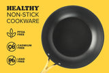 Frok 11" All-In-One Exclusive Non-Stick Fry Pan Meets Wok w/ Lid