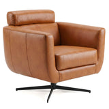 Helena Tan Leather Swivel Chair