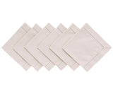 Natural Hemstitched Napkins - 20 inch