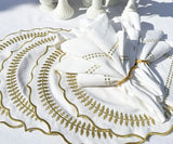 Round Placemats Set of 4 - Gold