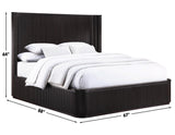 Henry Reeded Queen Bed, Espresso Finish