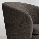 Hera Upholstered Swivel Barrel Chair (1-Piece)