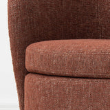 Hera Upholstered Swivel Barrel Chair (1-Piece)