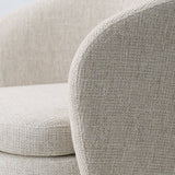 Hera Upholstered Swivel Barrel Chair (1-Piece)