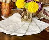 Ivory Double Hemstitch Napkins