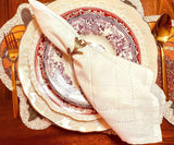 Ivory Double Hemstitch Napkins