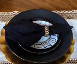 Black Hemstitch Napkins