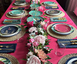 Navy Blue Hemstitch Napkins