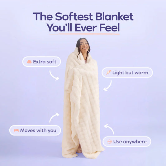 Cloud Throw Blanket Creame