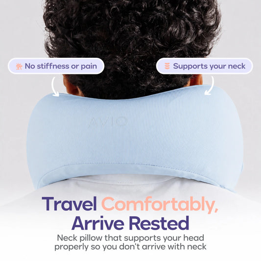 Mellow x AVIO Travel Neck Pillow Baby Blue