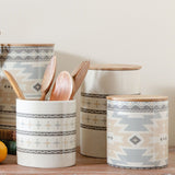 Small Aztec Design 2PC Canister Set, Case of 2 Sets