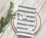 Smooth Linen Napkins - Amalfi Stripe Napkins Set of 4