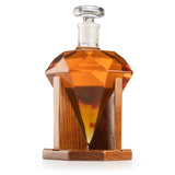 Diamond Decanter For Whiskey, Liquor, 750ml
