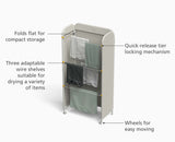 Eclipse™ 3-tier Ecru Clothes Airer with Screen