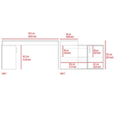 Office set, L-Shape Desk + Office chair