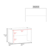 Malibu 47" Wide Study Desk Modern Simple Computer & Laptop Table Dining Table for Bedroom, Living Room, Home and Office, Kitchen
