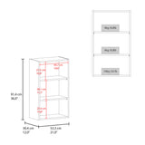 Eco 36" High Open 3-Tier Wall Cabinet, Wall Shelf, Storage Cabinet, Cube Shelf Bedroom, Office, Living Room, Garage