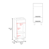 Bethel Free-Standing Bathroom Vanity Cabinet with Integrated Resin Sink Basin, One Access Door and Two Interior Shelves, Functional Storage for Toiletries, Compact Design for Small Bathrooms or Powder Rooms