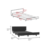 Tuhome Kaia Twin Bed Base with Integrated Headboard, Modern Supportive Platform Design, Elegant Minimalist Structure for Comfortable Rest and Stylish Bedroom Upgrades, Durable Freestanding Frame for Daily Use