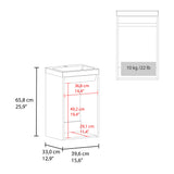 Syracuce Wall-Mounted Bathroom Vanity and Cabinet with Resin Sink, Compact Bathroom Storage Cabinet with One Door and 2 Interior Shelves