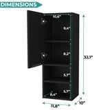 Glover 2 Piece Bathroom Set, Black Wengue Finish