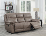 Isabella Sand 3 Piece Manual Motion Set (Sofa, Loveseat & Chair)