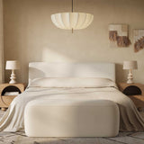Isla Cream Upcycled Performance Linen Bed
