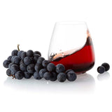 Black Swan Stemless Red Wine Glasses, 18.2 oz