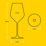 Layla White Wine Glasses, 13.5 oz
