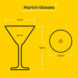 Olivia Martini Glasses, 8.4 oz