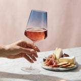 Sidney Blue Ombre Red Wine Glasses, 19oz