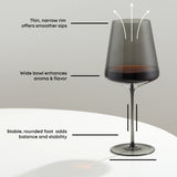 Sidney 16-Piece Smoke Stemware Entertaining Set