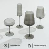 Sidney 16-Piece Smoke Stemware Entertaining Set