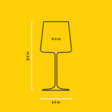Aura White Wine Glasses, 18.5 oz