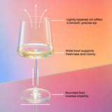 Aura White Wine Glasses, 18.5 oz