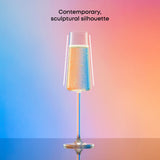 Aura Champagne Glasses, 6 oz