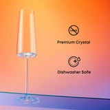 Aura Champagne Glasses, 6 oz