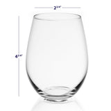 Spirits Stemless Wine Glass Set of 8