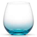 Hue Colored Stemless Wine Glasses, 15 oz
