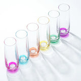 Hue Colored Stemless Champagne Flutes, 9.5 oz