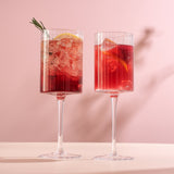 Elle Fluted Red Wine Glasses, 16.5 oz