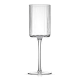 Elle Fluted White Wine Glasses, 11.5 oz
