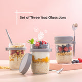 Dawn Overnight Oats Glass Containers