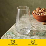 Flow Optic Swirl Tall Glasses, 19oz