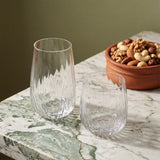 Flow Optic Swirl Tall Glasses, 19oz