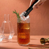 Lotus Ribbed Highball Glasses, 16oz